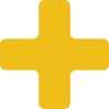 黄色い十字マーク